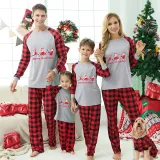Christmas Matching Family Pajamas Santa Claus Working Out White Pajamas Set