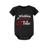 Christmas Matching Family Pajamas Christmas With My Tribe Black Pajamas Set