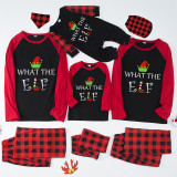 Christmas Matching Family Pajamas What The Elf Black And Red Plaids Pajamas Set