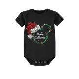 Christmas Matching Family Pajamas Multicolor Cartoon Mouse Black Pajamas Set