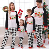 Christmas Matching Family Pajamas Ice Cream Shake White Pajamas Set