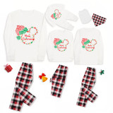 Christmas Matching Family Pajamas Multicolor Cartoon Mouse White Pajamas Set