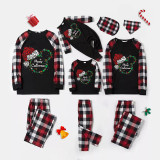 Christmas Matching Family Pajamas Multicolor Cartoon Mouse Black And Red Plaids Pajamas Set