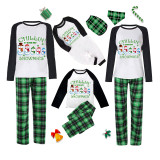Christmas Matching Family Pajamas Chill In With My Snowmies Green Pajamas Set