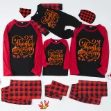 Thanksgiving Day Matching Family Pajamas Love Gnome Maples Red Pajamas Set