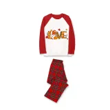 Thanksgiving Day Matching Family Pajamas Love Gnome Maples White Pajamas Set