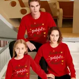 Family Thanksgiving Day Multicolor Matching Sweater Thankful Grateful Blessed Hearts Maples Pullover Hoodies