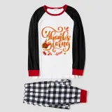 Thanksgiving Day Matching Family Pajamas Love Gnome Maples White Pajamas Set