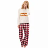 Thanksgiving Day Matching Family Pajamas Sunflowers Thanksful White Pajamas Set