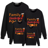 2022 Family Thanksgiving Day Multicolor Matching Sweater Family Thanksgiving Pullover Hoodies