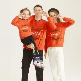 Family Thanksgiving Day Multicolor Matching Sweater Thankful Grateful Blessed Hearts Maples Pullover Hoodies