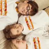 Family Thanksgiving Day Multicolor Matching Sweater Sunflowers Thanksful Pullover Hoodies
