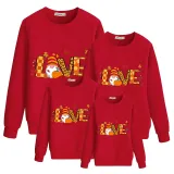 Family Thanksgiving Day Multicolor Matching Sweater Love Gnome Maples Pullover Hoodies