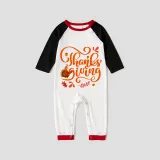 Thanksgiving Day Matching Family Pajamas Love Gnome Maples White Pajamas Set