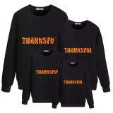 Family Thanksgiving Day Multicolor Matching Sweater Maples Thanksful Pullover Hoodies
