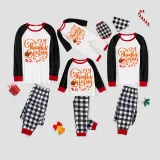 Thanksgiving Day Matching Family Pajamas Love Gnome Maples White Pajamas Set
