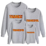 Family Thanksgiving Day Multicolor Matching Sweater Maples Thanksful Pullover Hoodies