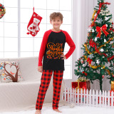 Thanksgiving Day Matching Family Pajamas Love Gnome Maples Red Pajamas Set