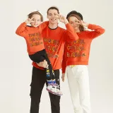 Family Thanksgiving Day Multicolor Matching Sweater Thankful Grateful Blessed Pullover Hoodies