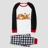 Thanksgiving Day Matching Family Pajamas Love Gnome Maples White Pajamas Set