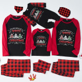 Christmas Matching Family Pajamas I'm Dreaming Of The White Christmas Black And Red Pajamas Set