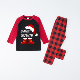 Christmas Matching Family Pajamas Santa Squad Elf Black And Red Pajamas Set