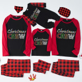 icusromiz Christmas Matching Family Pajamas Christmas Crew Black And Red Pajamas Set