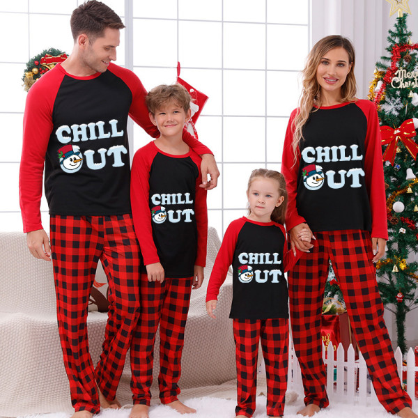 Christmas Matching Family Pajamas Christmas Exclusive Design We are Family Polar Bear Black And Red Pajamas Set