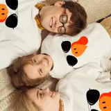 Family Thanksgiving Day Multicolor Matching Sweater Turkey With Sunglasses Pullover Hoodies