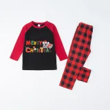 Christmas Matching Family Pajamas Merry Christmas Koala Black And Red Pajamas Set