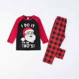 Christmas Matching Family Pajamas I Do It For The Ho's Black And Red Pajamas Set