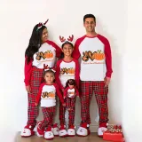 Thanksgiving Day Matching Family Pajamas Peace Love Thanksgiving Pumpkin White Pajamas Set
