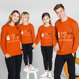 Family Thanksgiving Day Multicolor Matching Sweater Peace Love Turkey Pullover Hoodies