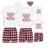 Christmas Family Pajamas Merry Christmas Ya Filthy Animal Couple Reindeer Short Matching Pajamas Set