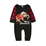 Christmas Matching Family Pajamas Exclusive Design Candy Sloth Black Pajamas Set