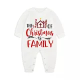 Christmas Matching Family Pajamas The Joy Of Christmas Is Family White Pajamas Set