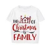 Christmas Matching Family Pajamas The Joy Of Christmas Is Family White Pajamas Set