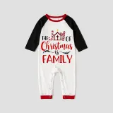 Christmas Matching Family Pajamas The Joy Of Christmas Is Family Black And White Pajamas Set