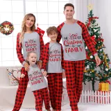 Christmas Matching Family Pajamas The Joy Of Christmas Is Family Gray Pajamas Set