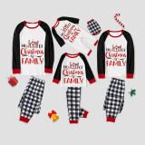 Christmas Matching Family Pajamas The Joy Of Christmas Is Family Black And White Pajamas Set