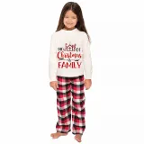 Christmas Matching Family Pajamas The Joy Of Christmas Is Family White Pajamas Set