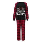 Christmas Matching Family Pajamas The Joy Of Christmas Is Family Black Pajamas Set