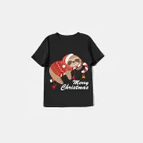 Christmas Matching Family Pajamas Exclusive Design Candy Sloth Black Pajamas Set