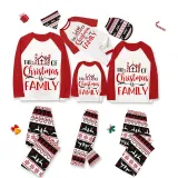 Christmas Matching Family Pajamas The Joy Of Christmas Is Family Seamless Reindeer White Pajamas Set