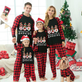 Christmas Matching Family Pajamas Hanging With My Gnomies Black Pajamas Set
