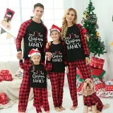 Christmas Matching Family Pajamas The Joy Of Christmas Is Family Black Pajamas Set