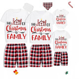 Christmas Matching Family Pajamas The Joy Of Christmas Is Family White Pajamas Set