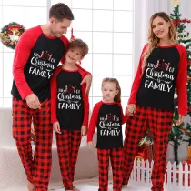 Christmas Matching Family Pajamas The Joy Of Christmas Is Family Red Pajamas Set