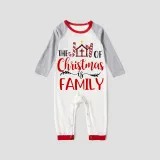 Christmas Matching Family Pajamas The Joy Of Christmas Is Family Black And White Pajamas Set