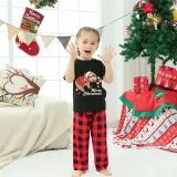 Christmas Matching Family Pajamas Exclusive Design Candy Sloth Black Pajamas Set